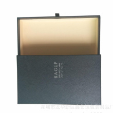 Glossy Lamination Rigid Cardboard Drawer Box with Ribbon for Perfume